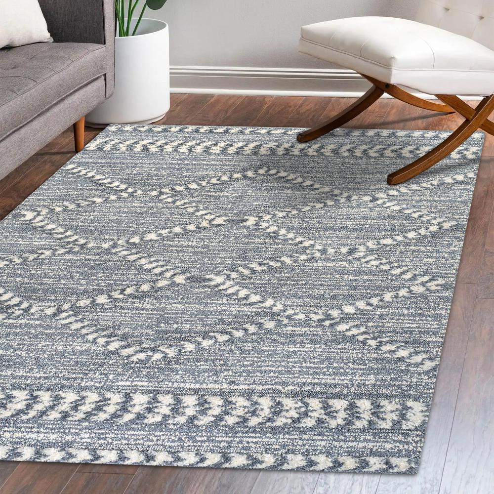 Sofie Moroccan Trellis High-Low Area Rug. Picture 11