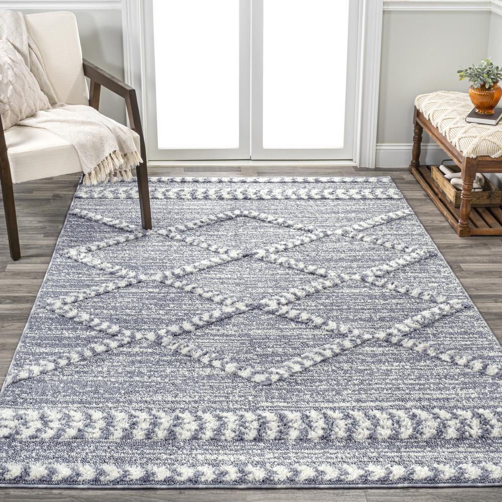 Sofie Moroccan Trellis High-Low Area Rug. Picture 13