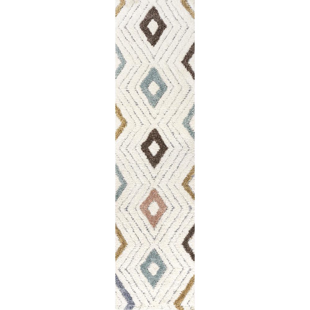 Amira Diamond Tribal High-Low Area Rug. Picture 2