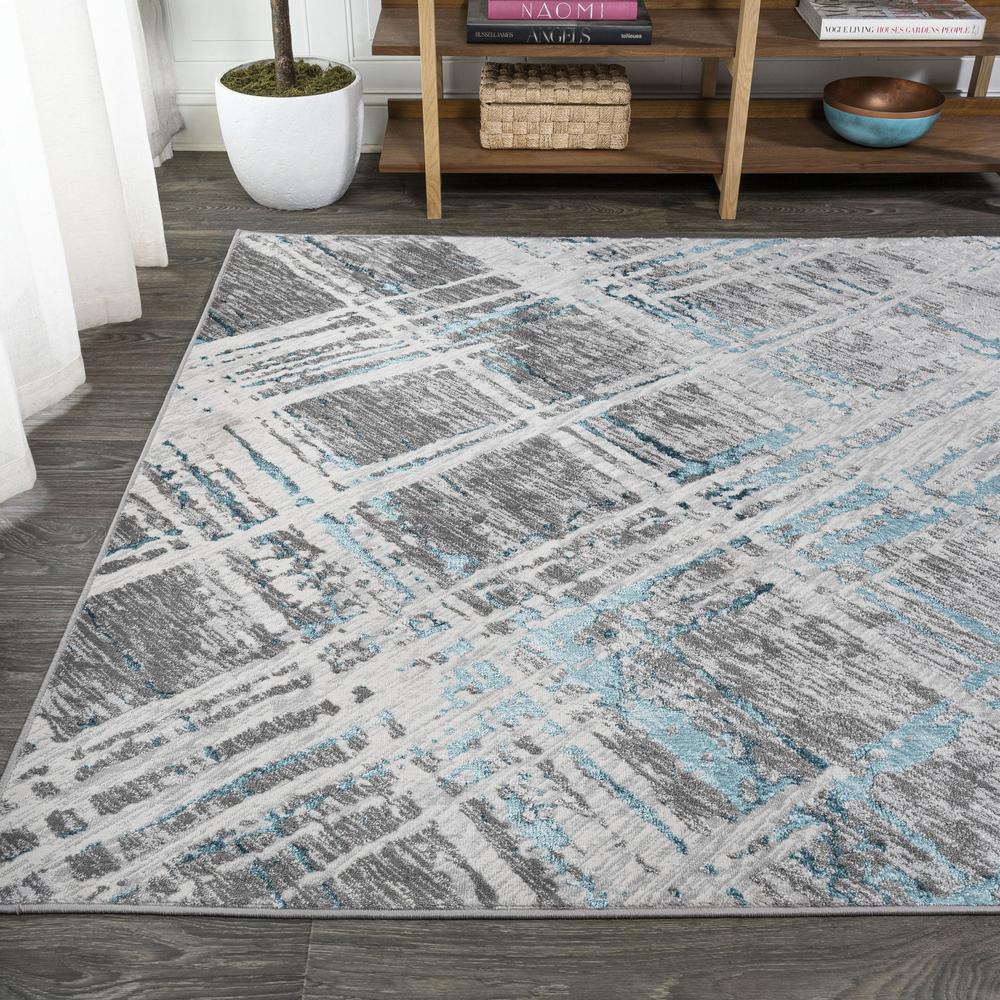 Slant Modern Abstract Area Rug. Picture 4