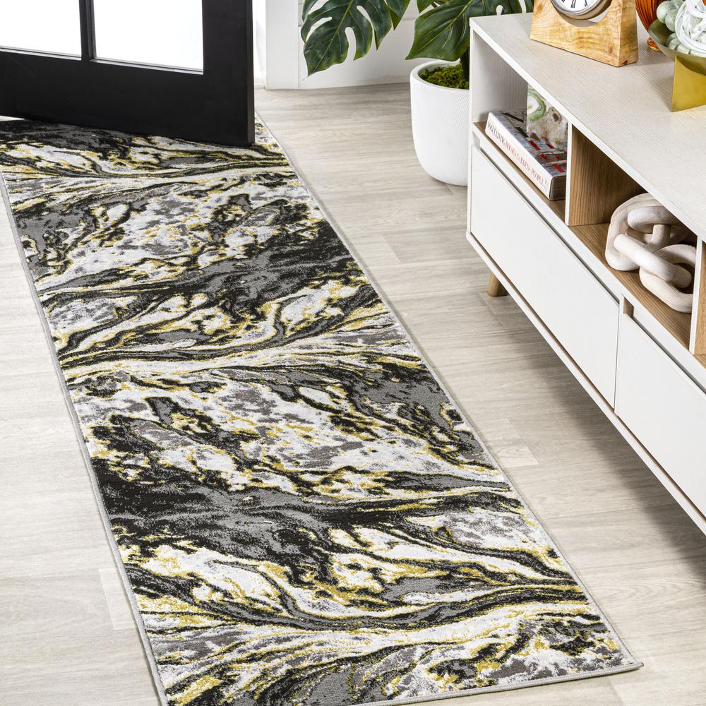 Swirl Marbled Abstract Area Rug. Picture 9