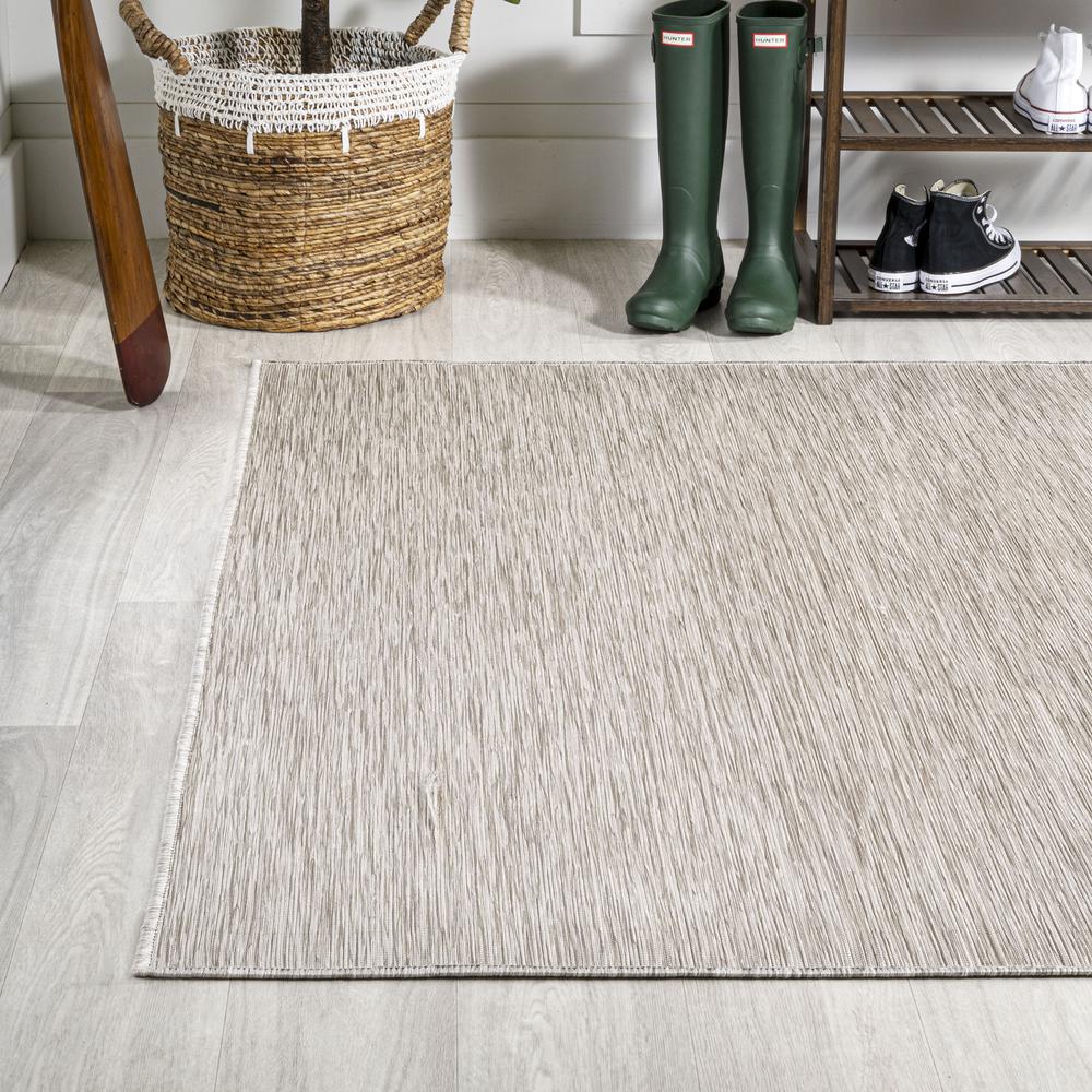 Ethan Modern Flatweave Solid Area Rug. Picture 4