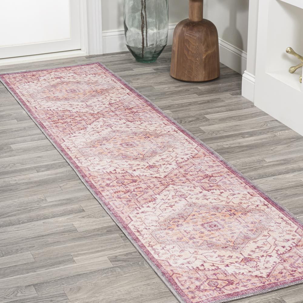Alacati Ogee Medallion Washable Indoor/Outdoor Area Rug. Picture 11