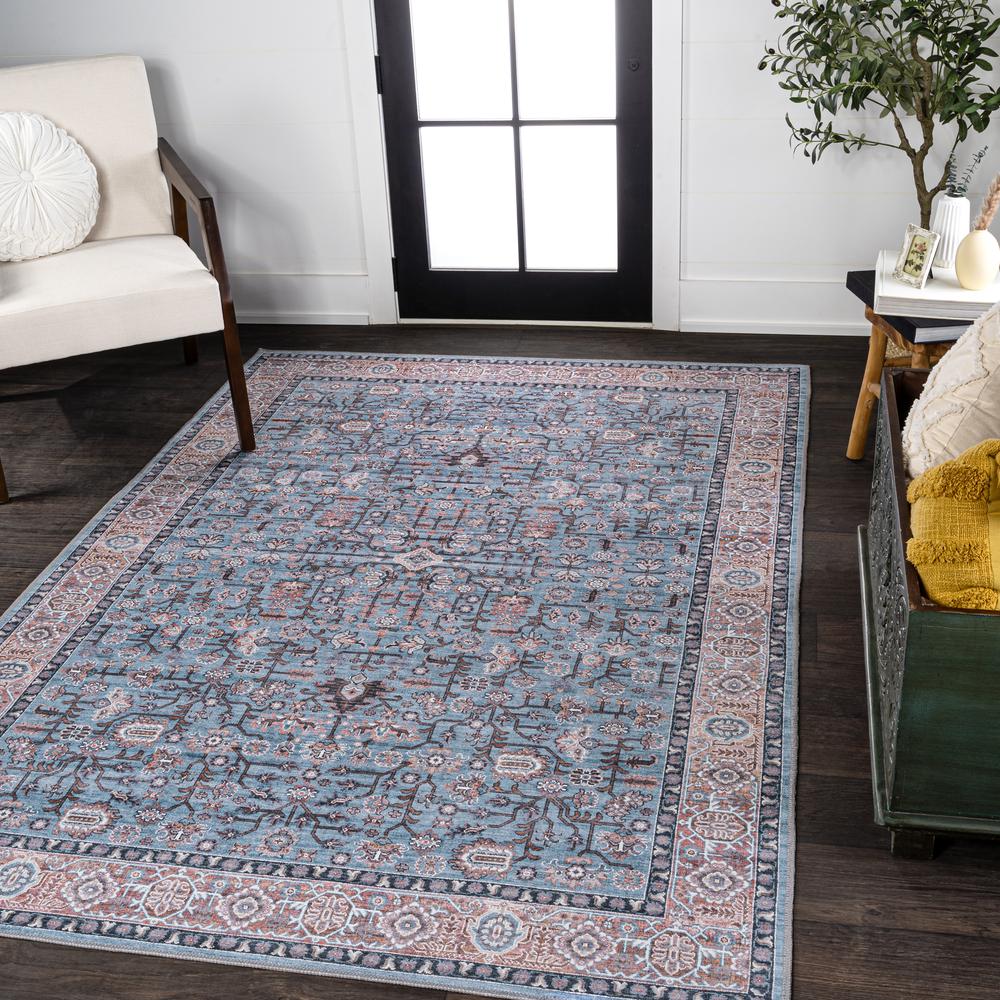 Kemer All-Over Persian Machine-Washable Area Rug. Picture 7