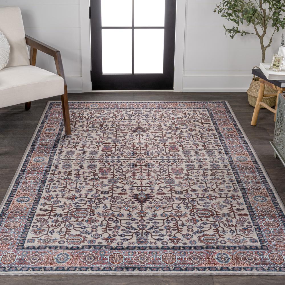 Kemer All-Over Persian Machine-Washable Area Rug. Picture 8