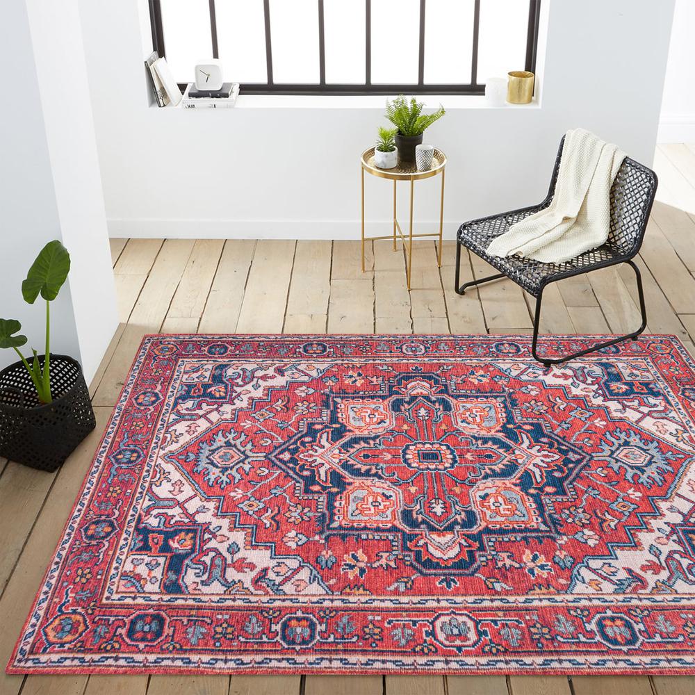 Cirali Ornate Large Medallion Washable Indoor/Outdoor Area Rug. Picture 12