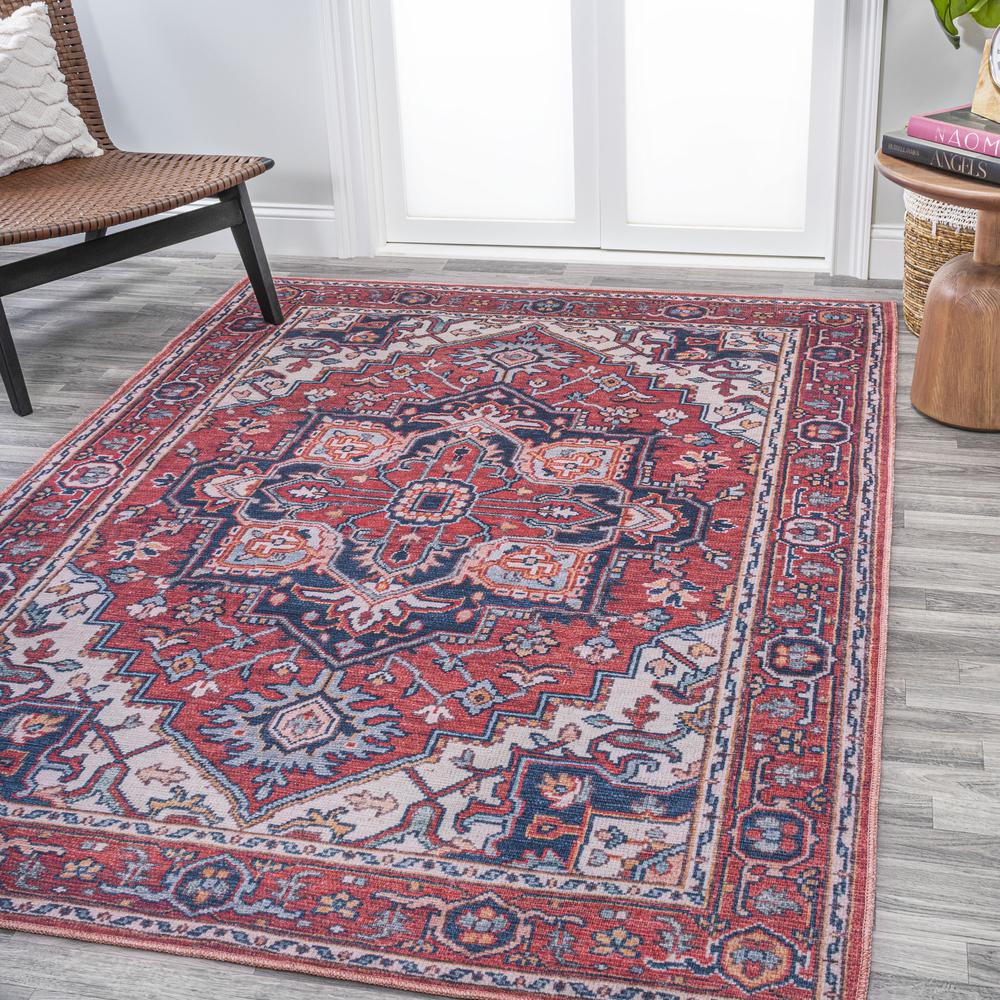 Cirali Ornate Large Medallion Washable Indoor/Outdoor Area Rug. Picture 3