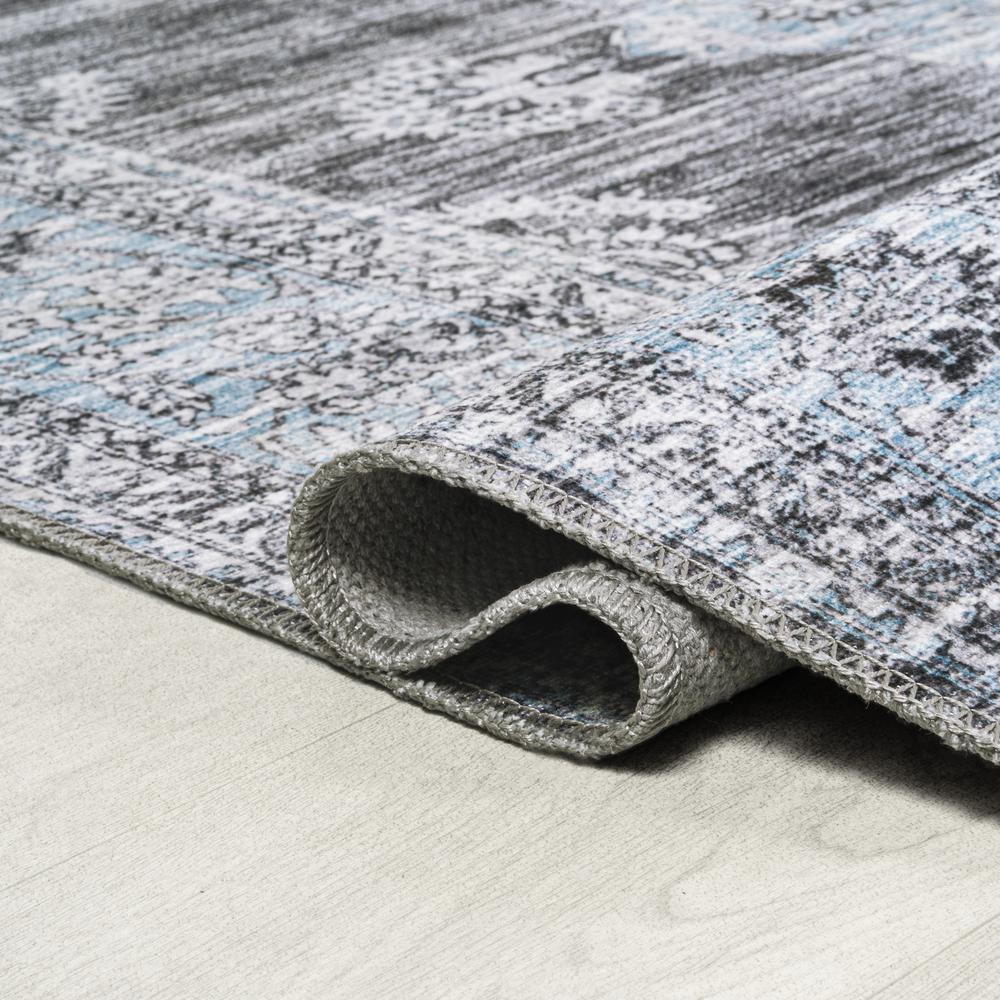 Bausch Bohemian Distressed Chenille Machine-Washable Area Rug. Picture 9