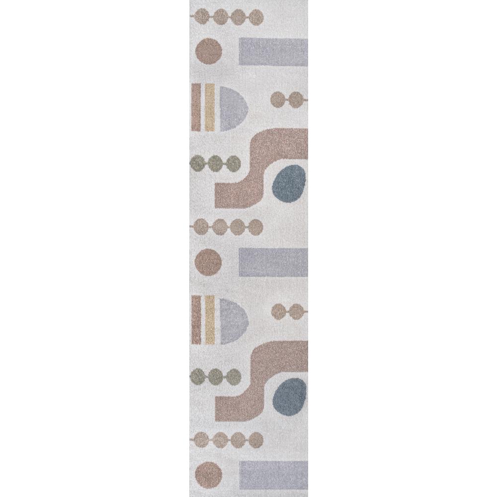 Riley Abstract Coastal Contemporary Machine-Washable Rug. Picture 2