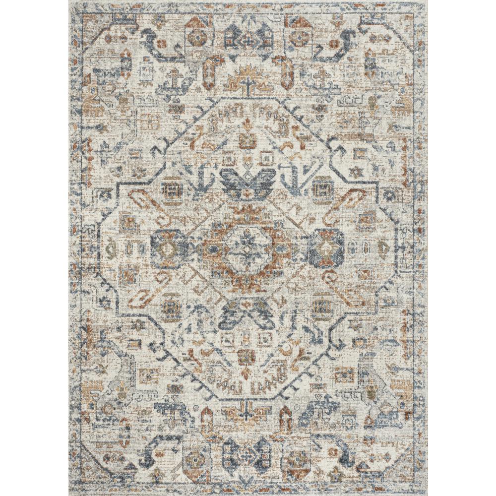 Shaemus Bohemian Medallion Low-Pile Machine-Washable Area Rug. Picture 2