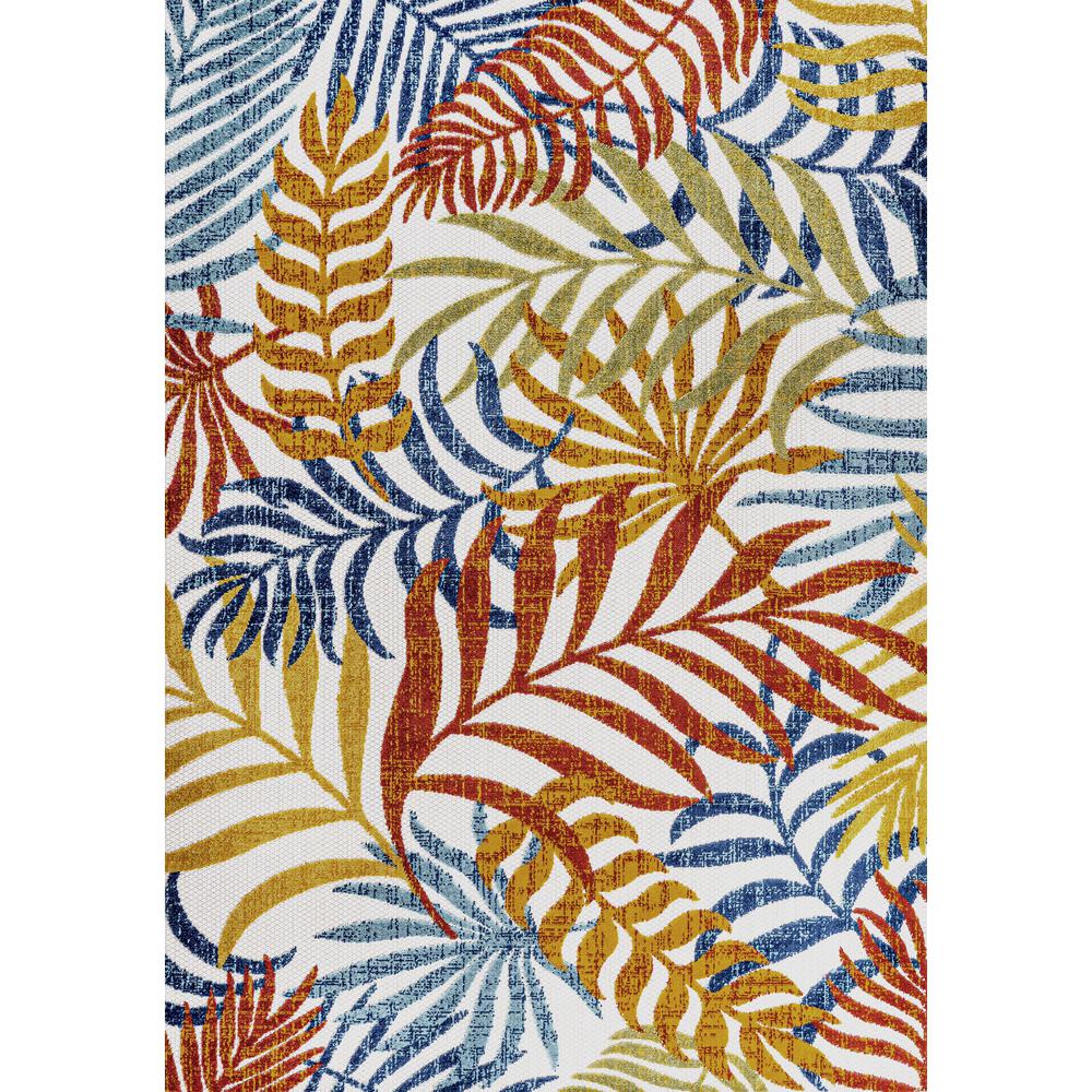 Tropics Palm Leaves Indoor/Outdoor Area Rug. Picture 1