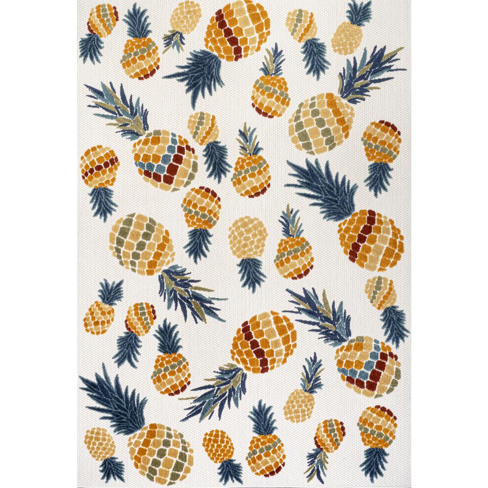 Ananas Bold Pineapple High-Low Indoor/Outdoor Area Rug. Picture 1
