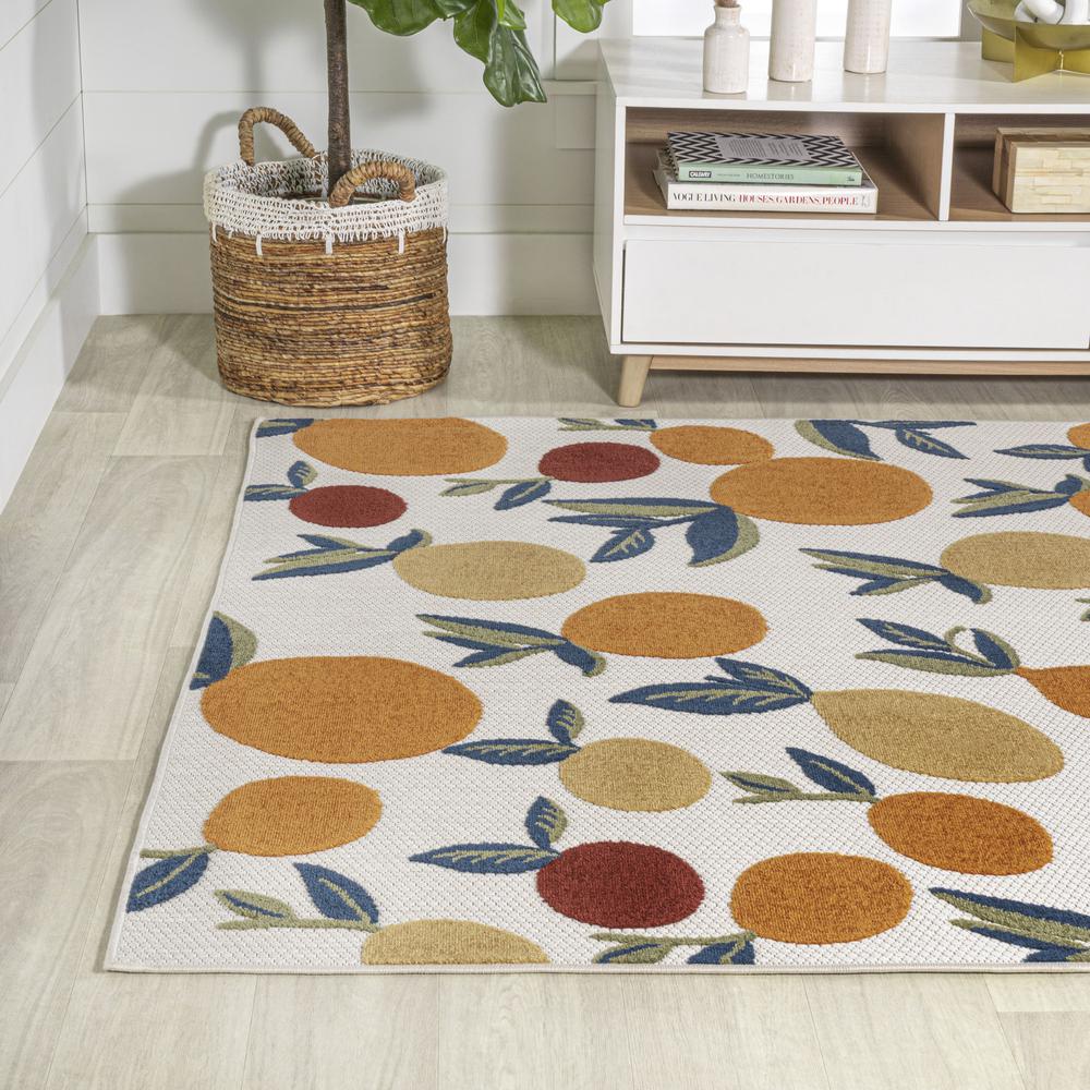 Limone Bold Lemon High-Low Indoor/Outdoor Area Rug. Picture 4
