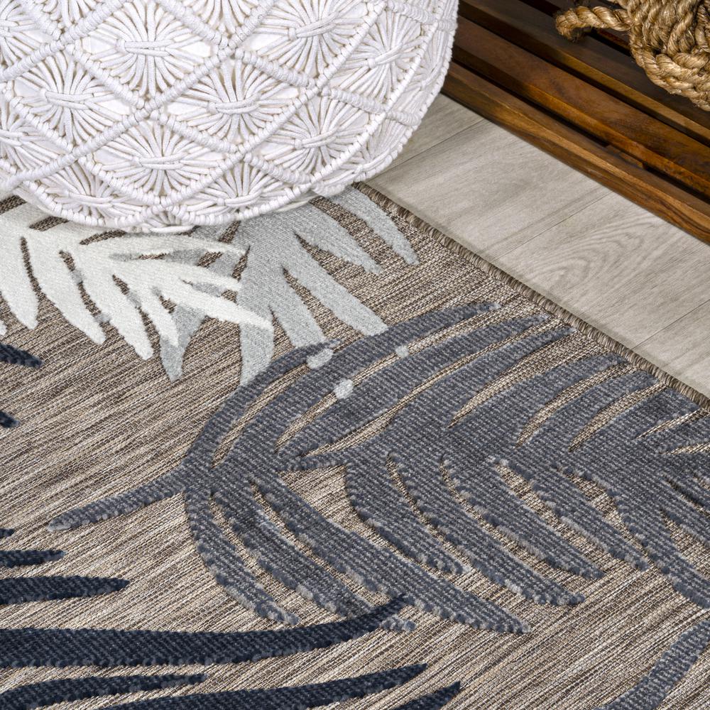 Montego High-Low Tropical Palm Area Rug. Picture 8