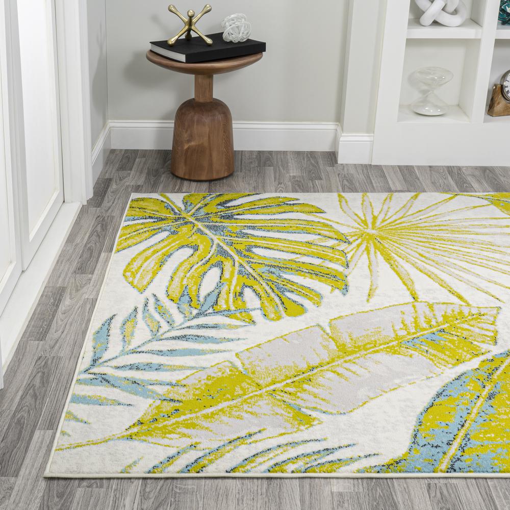 Monstera Tropical Leaves Area Rug. Picture 4