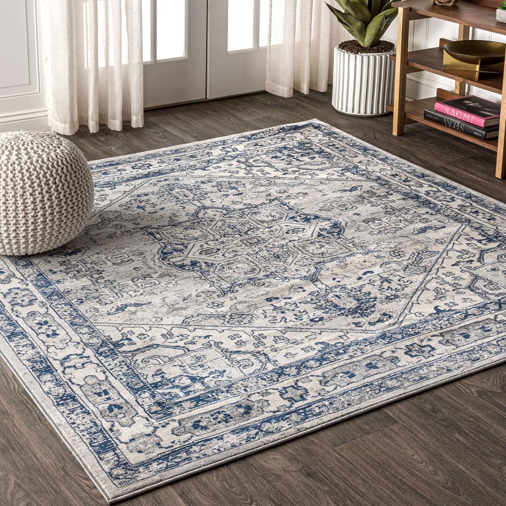 Jerica Modern Persian Vintage Medallion Area Rug. Picture 9