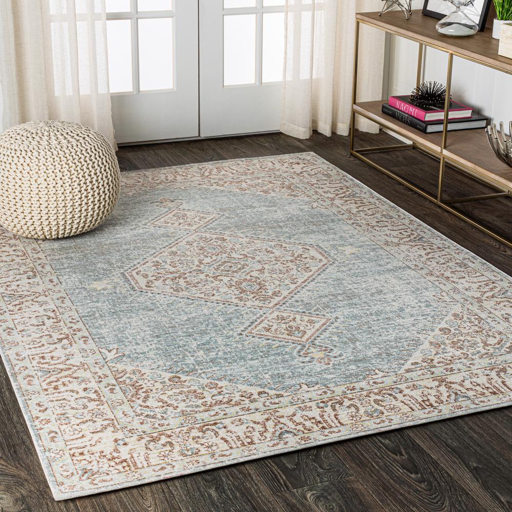Lila Modern Tribal Medallion Area Rug. Picture 4