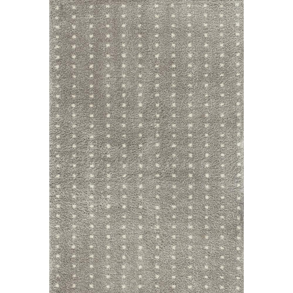 Pele Modern Geometric Dot Shag Area Rug. Picture 1