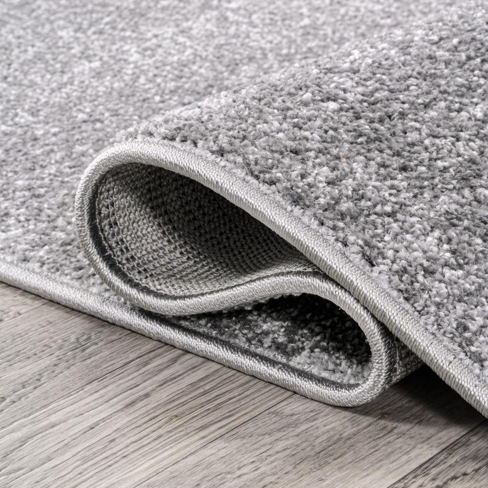 Haze Solid Low Pile Area Rug Gray. Picture 10