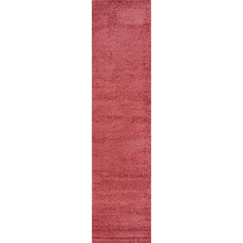 Haze Solid Low Pile Area Rug Red. Picture 1