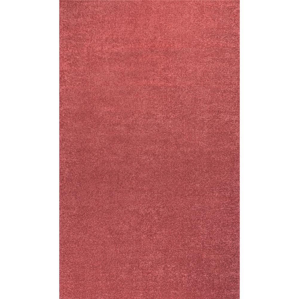 Haze Solid Low Pile Area Rug Red. Picture 1