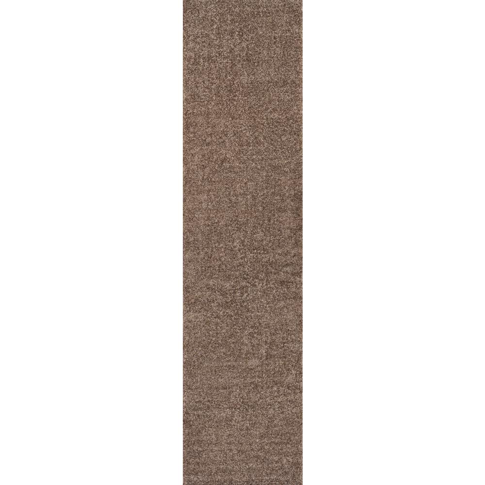 Haze Solid Low Pile Area Rug Brown. Picture 1