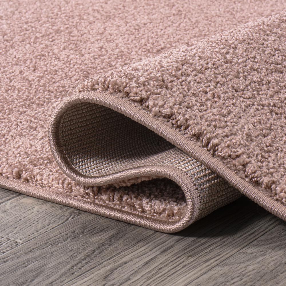 Haze Solid Low Pile Area Rug Pink. Picture 10