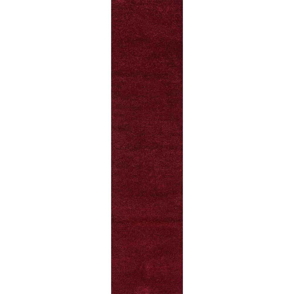 Haze Solid Low Pile Area Rug Dark Red. Picture 1