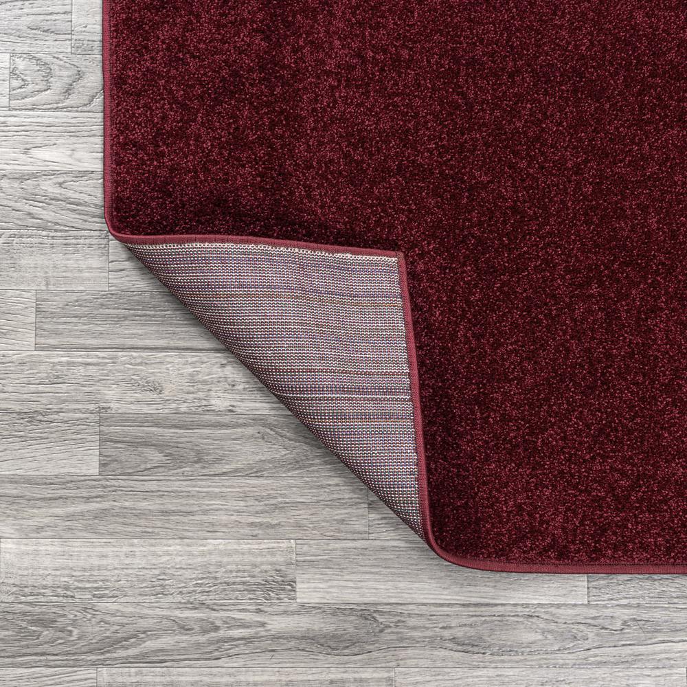 Haze Solid Low Pile Area Rug Dark Red. Picture 7