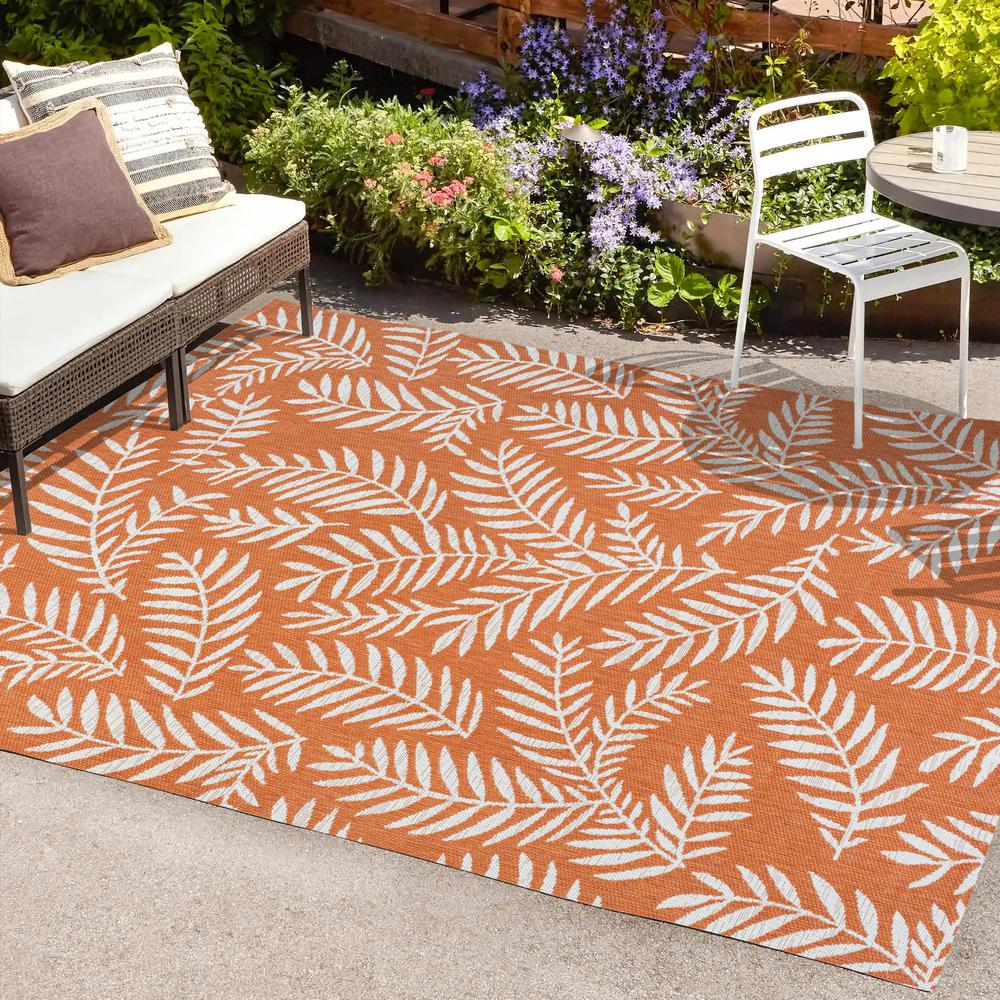 Nevis Palm Frond Indoor/Outdoor Area Rug. Picture 7