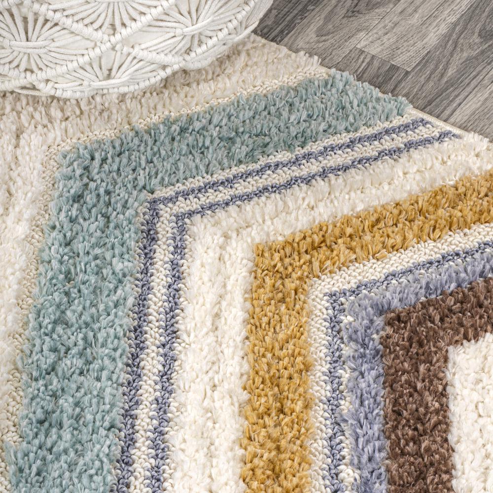 Elin Chevron High-Low Area Rug. Picture 8