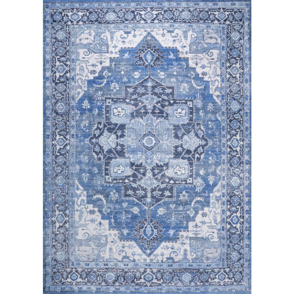 Maris Ornate Medallion Washable Indoor/Outdoor Area Rug. Picture 1