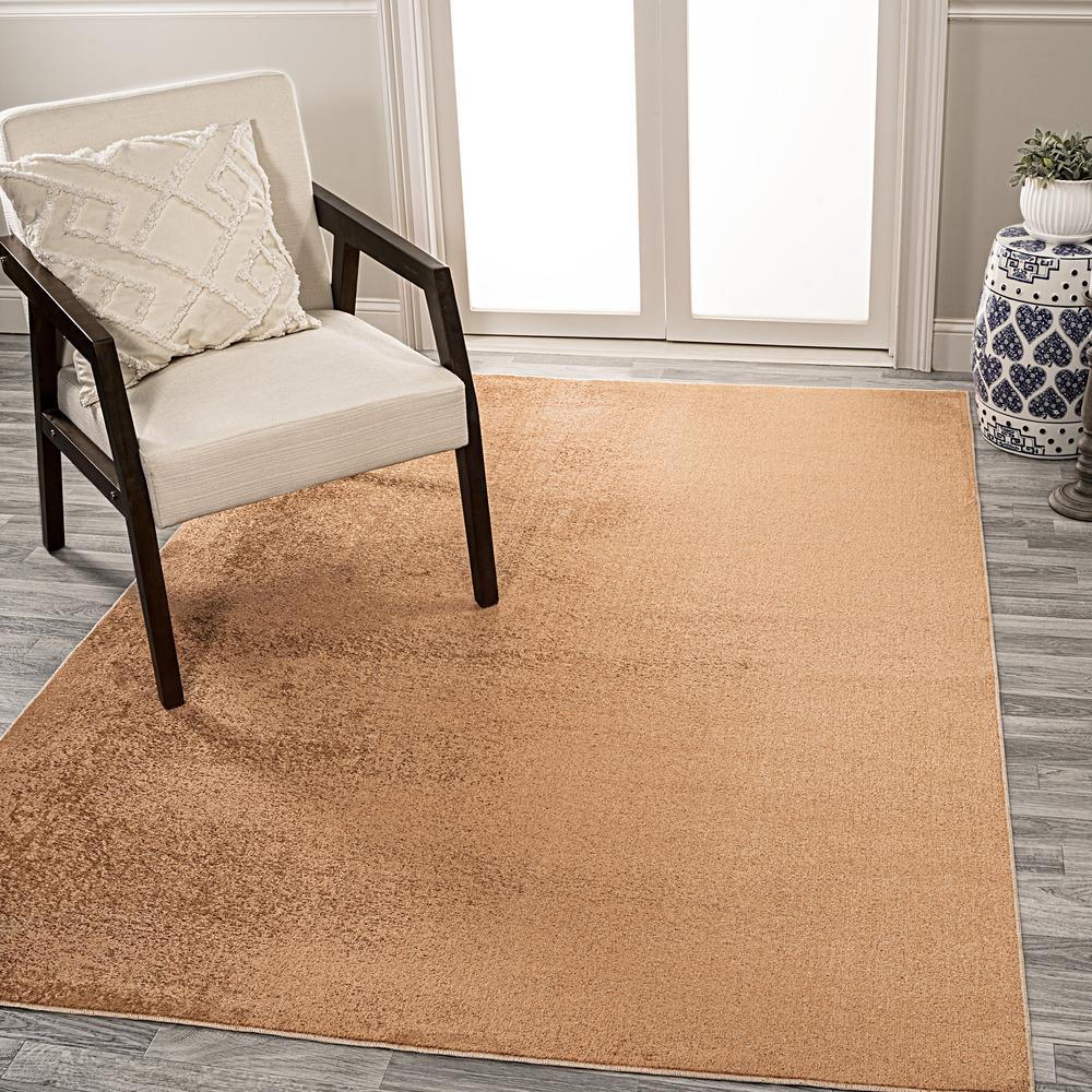Twyla Classic Solid Low-Pile Machine-Washable Area Rug. Picture 7