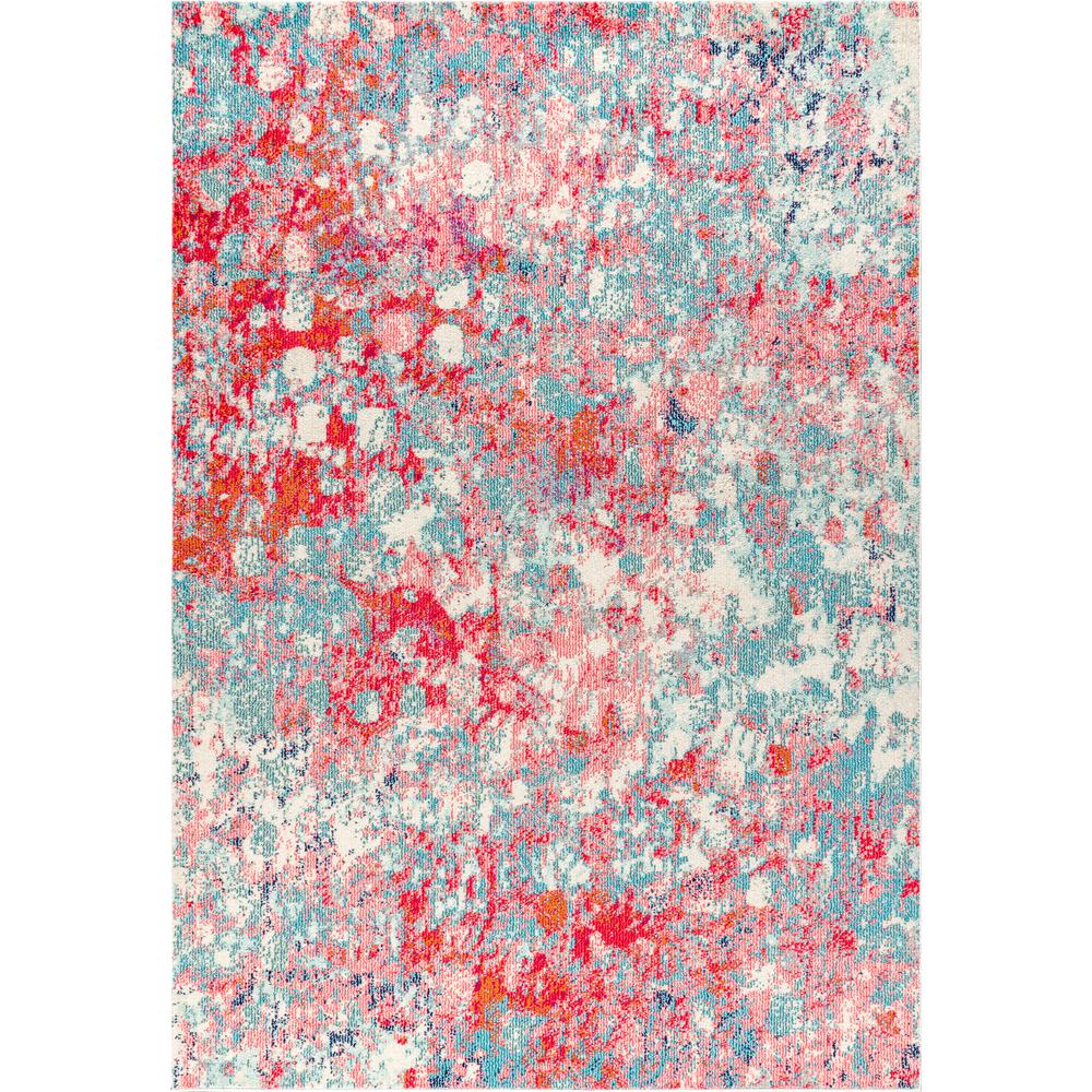 Inspired Contemporary Pop Modern Abstract Area Rug. Picture 2