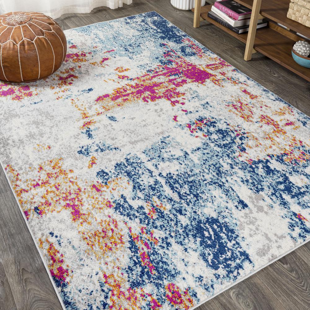 Sunset Modern Abstract Area Rug. Picture 12