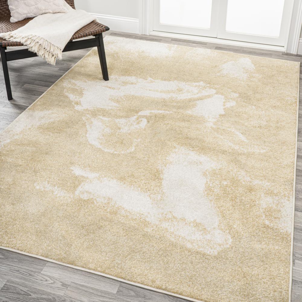 Petalo Abstract Two Tone Modern Area Rug. Picture 3