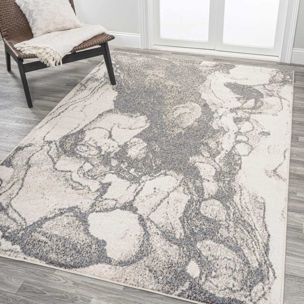 Marmo Abstract Marbled Modern Area Rug. Picture 3
