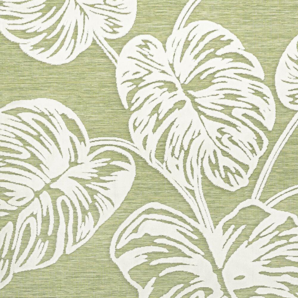 Tobago High-Low Two Tone Monstera Leaf Area Rug. Picture 14