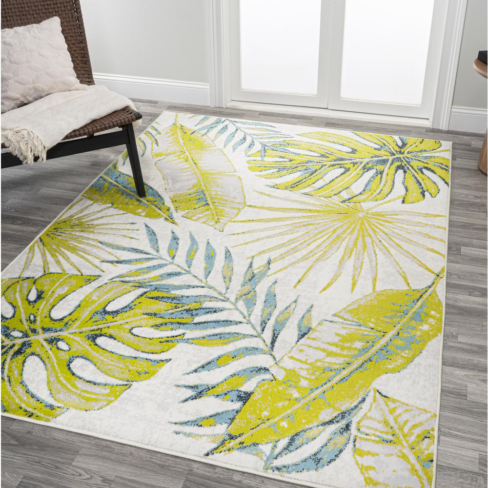 Monstera Tropical Leaves Area Rug. Picture 3