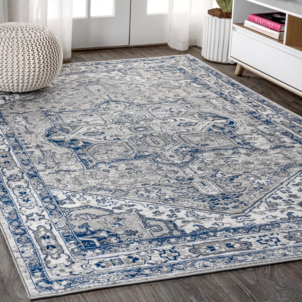 Jerica Modern Persian Vintage Medallion Area Rug. Picture 10