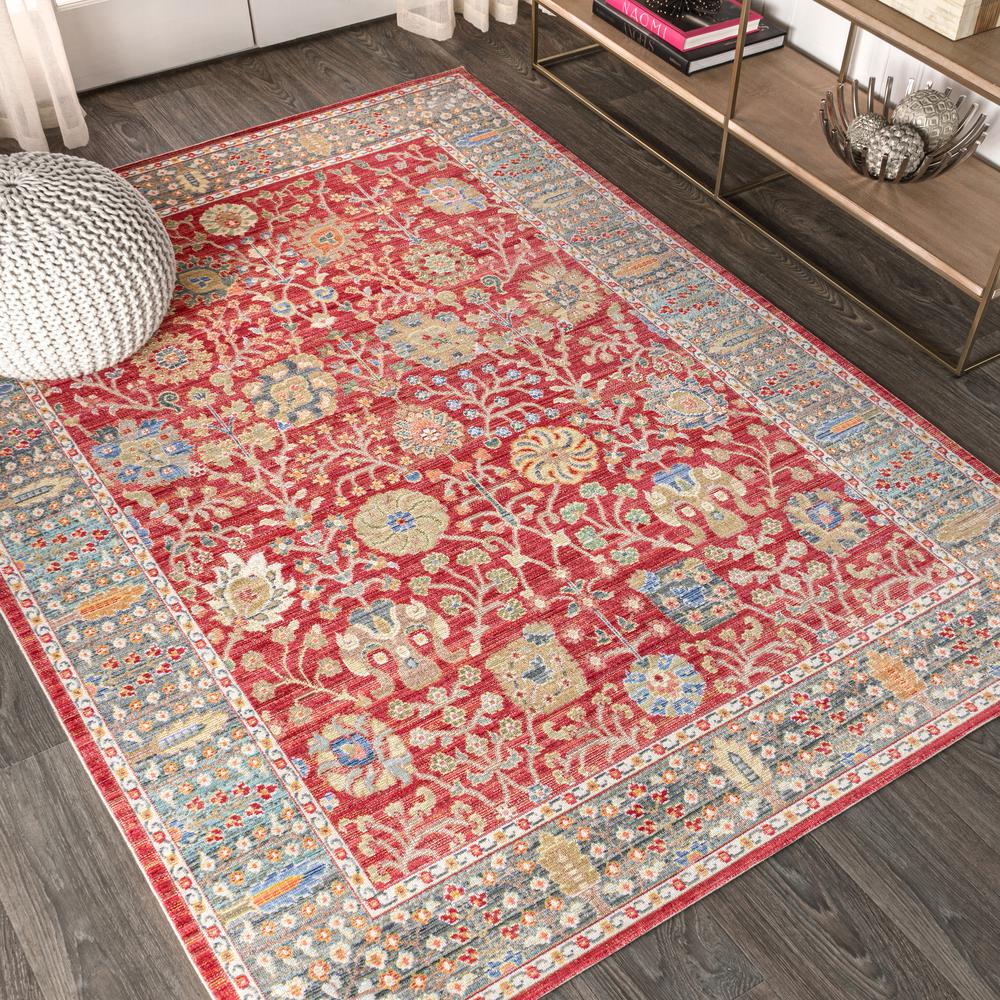 India Flower and Vine Area Rug. Picture 3
