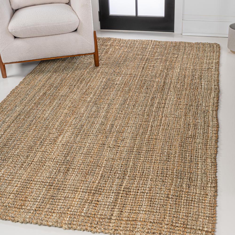 Biot Traditional Rustic Handwoven Jute Area Rug. Picture 2