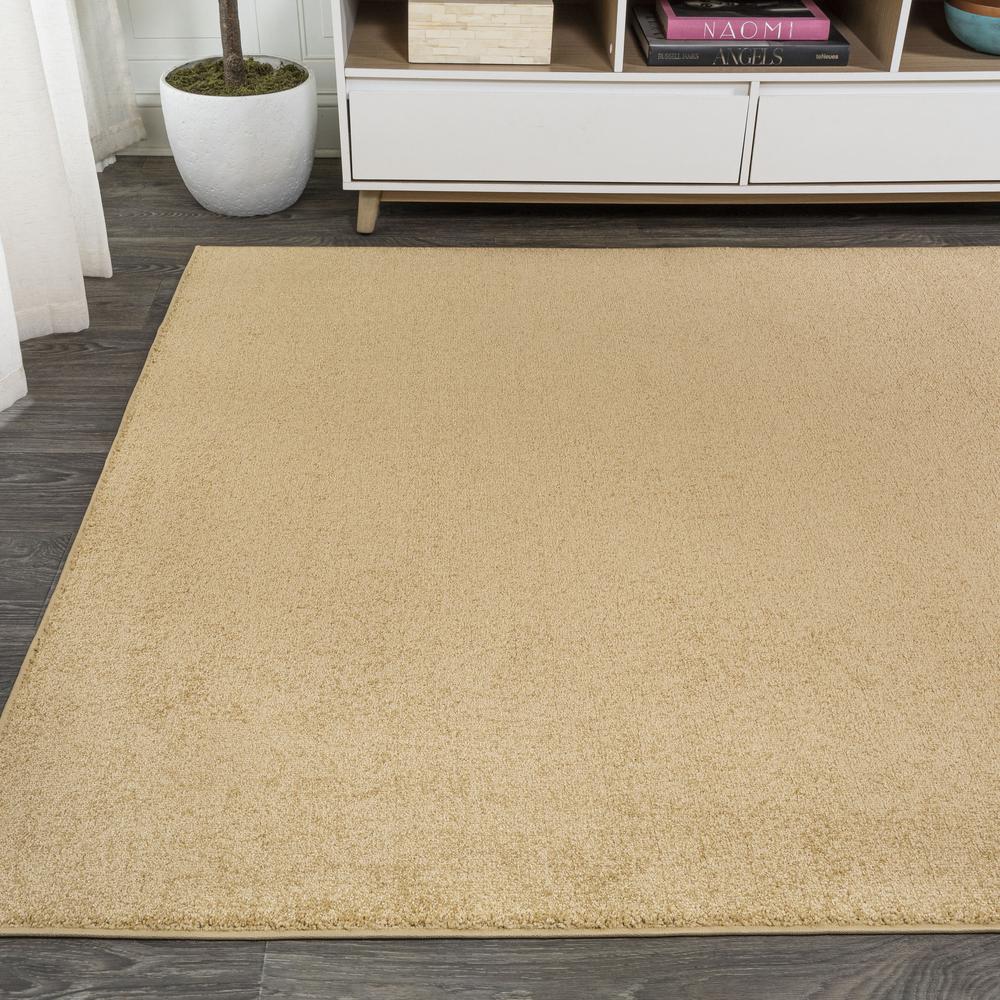 Haze Solid Low Pile Area Rug Mustard. Picture 4
