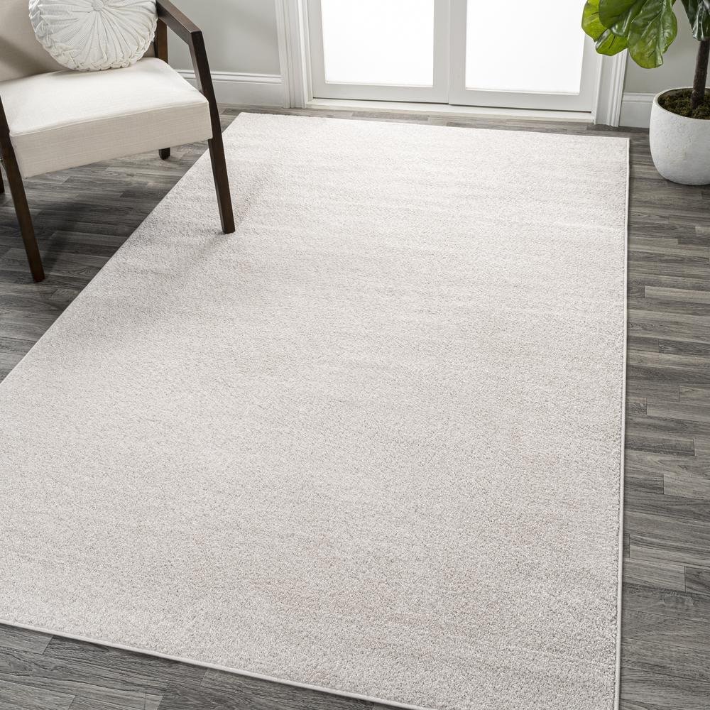 Haze Solid Low Pile Area Rug Ivory. Picture 3