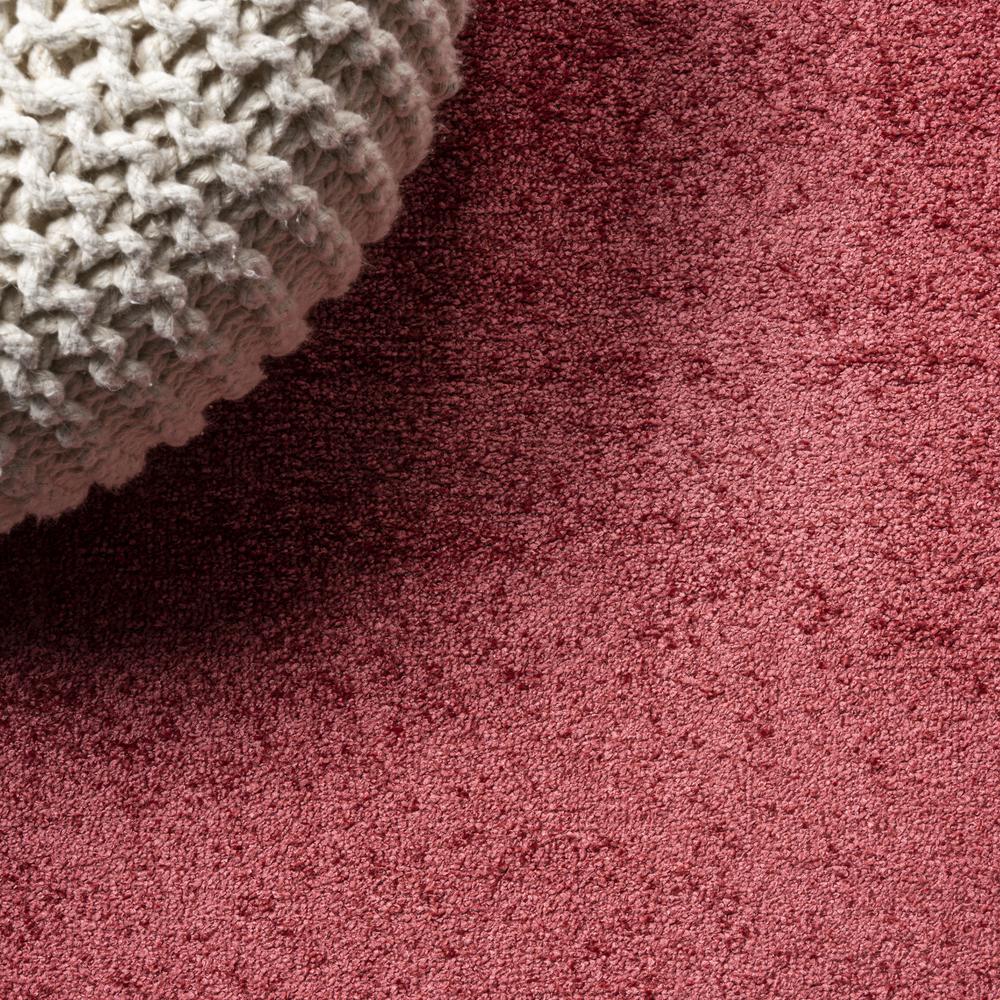 Haze Solid Low Pile Area Rug Red. Picture 8
