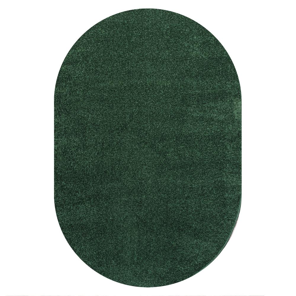 Haze Solid Low Pile Area Rug Emerald. Picture 2