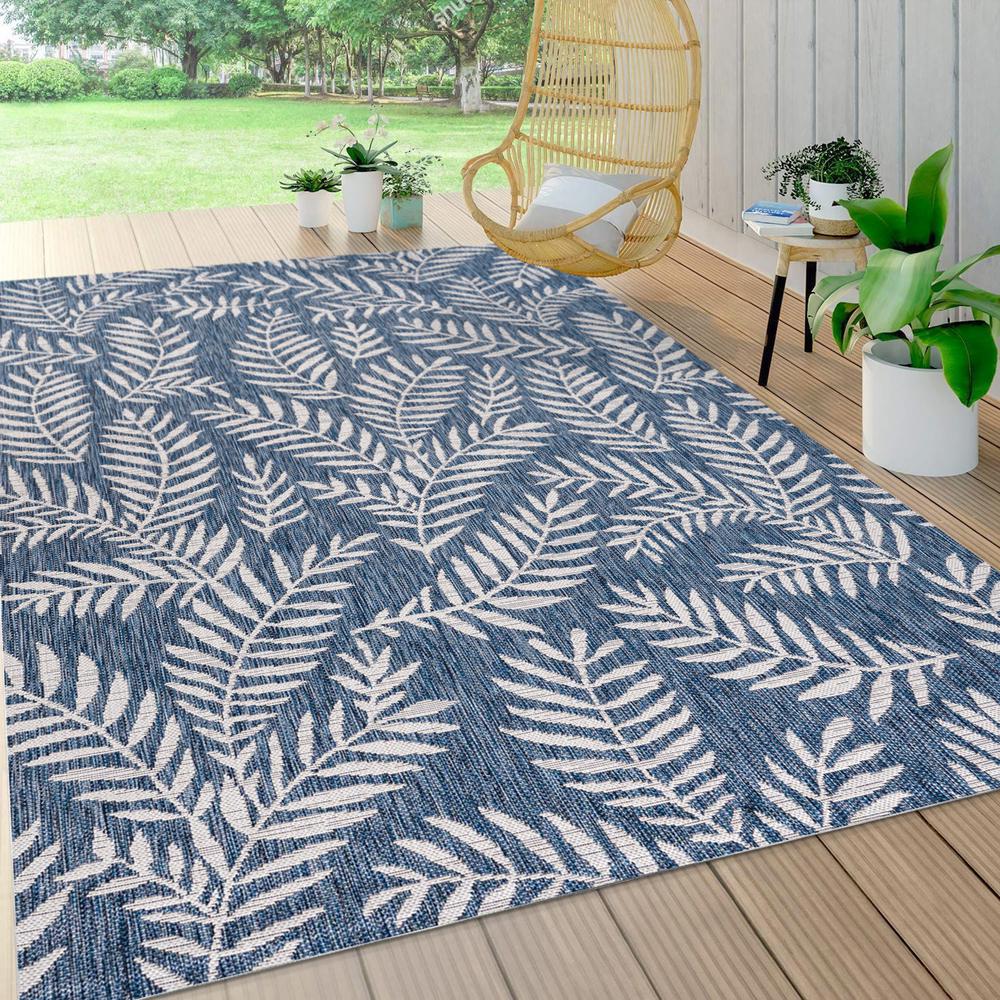 Nevis Palm Frond Indoor/Outdoor Area Rug. Picture 6