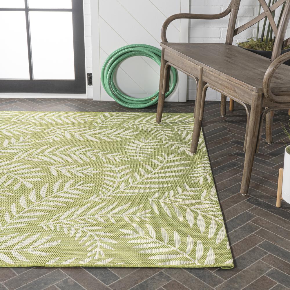 Nevis Palm Frond Indoor/Outdoor Area Rug. Picture 8