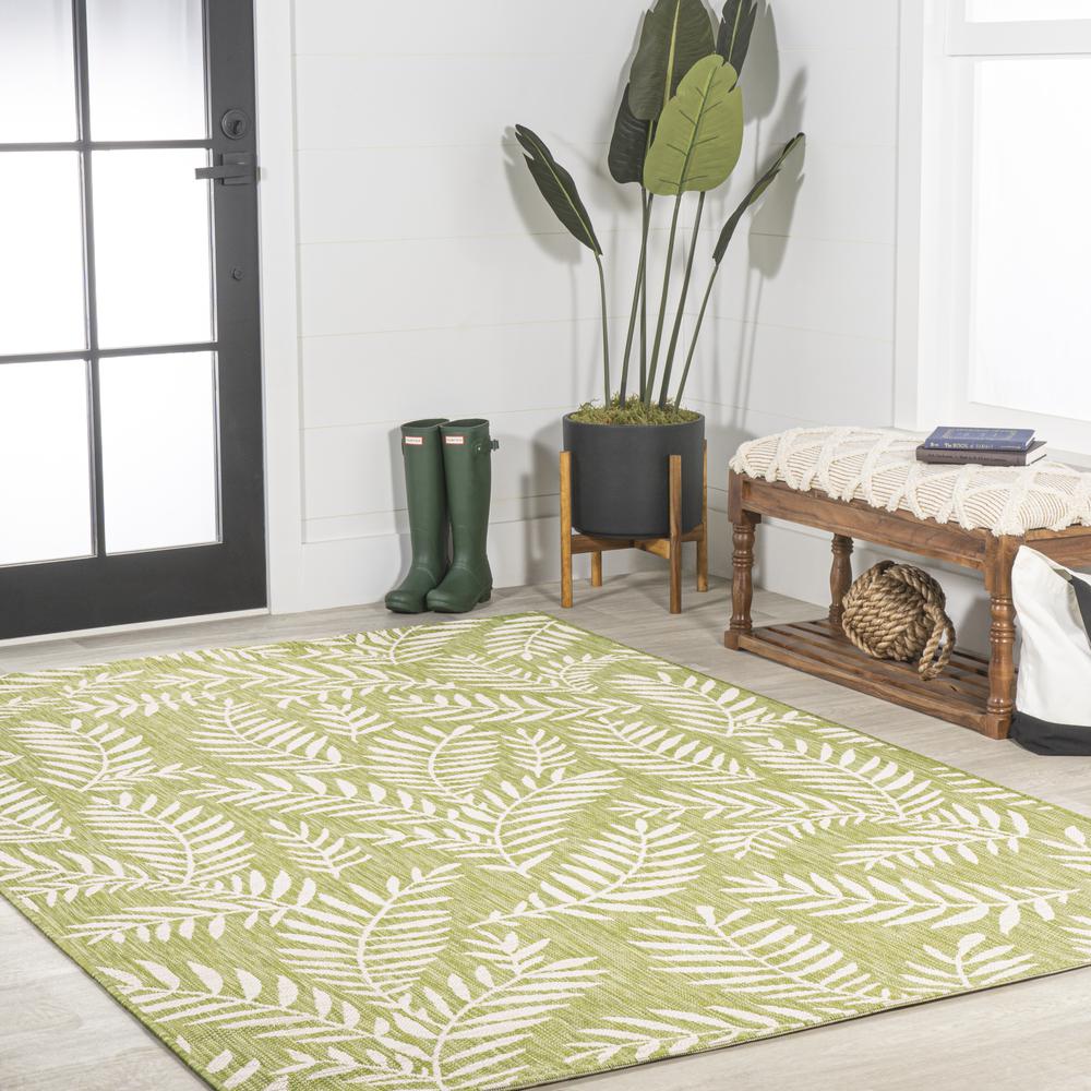 Nevis Palm Frond Indoor/Outdoor Area Rug. Picture 6