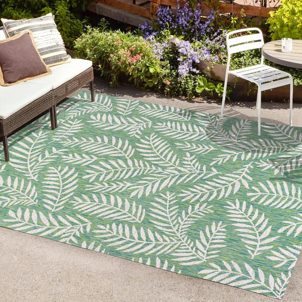 Nevis Palm Frond Indoor/Outdoor Area Rug. Picture 7
